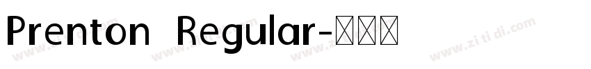 Prenton  Regular字体转换